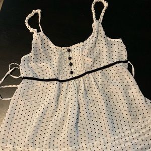 Polka dot dressy tank!